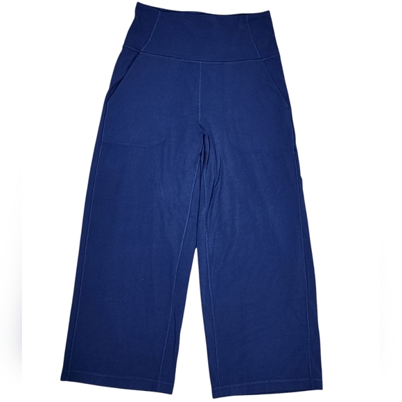 Lululemon Align High Rise Wide Leg Crop 23"  Womens 6 True Navy - Picture 3 of 11